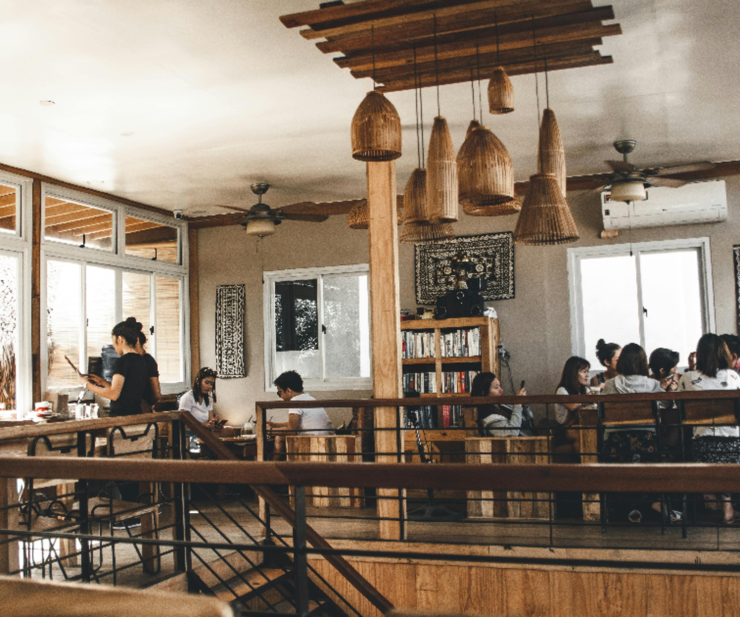 a table with food on it